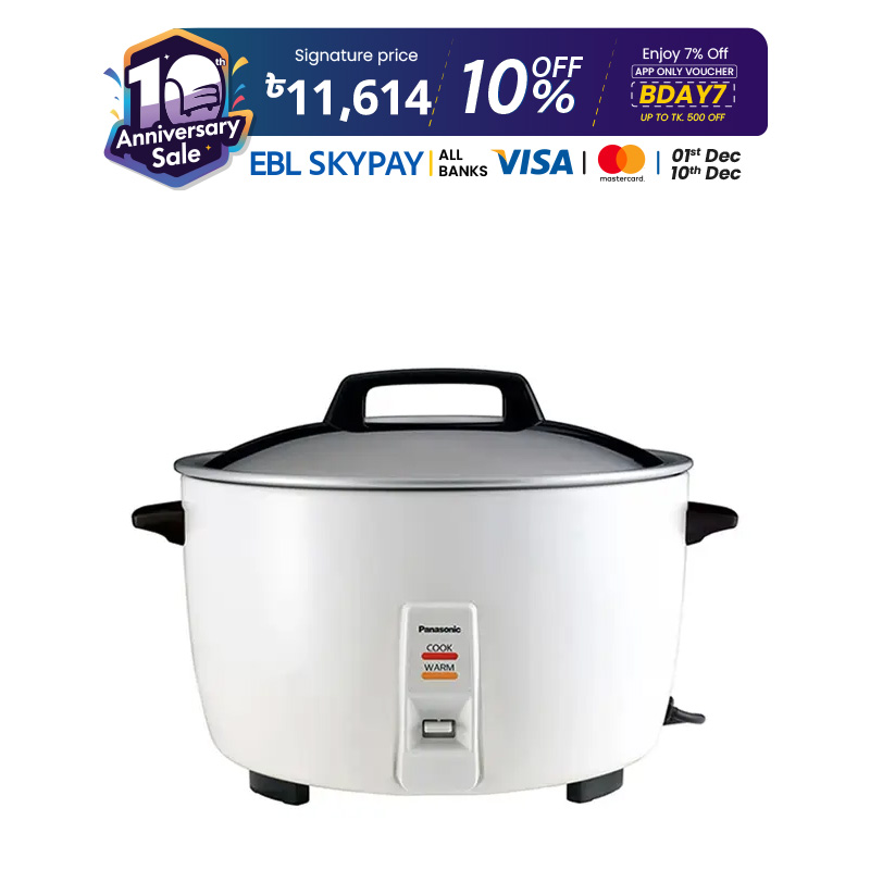 Picture of Panasonic 4.2 Liter 1400W Stainless Steel Lid, Keep Warm Function Rice Cooker (SR-GA421) (Best Price)