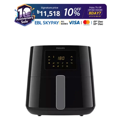 Picture of Philips HD9270 Air Fryer 6.2 Liter Capacity with Rapid Air Technology, Easy Clean Basket Black (Best Price)