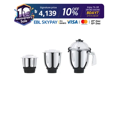 Picture of ORPAT Kitchen Platinum 1200W 3 Jars Mixer Grinder and Blender 
