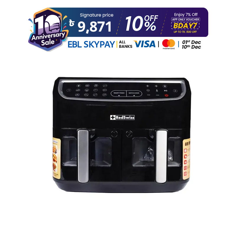 Picture of RedSwiss Dual Basket Air Fryer RSAF-101