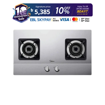 Picture of Midea Q216 Double Gas Burner Body Made by Stainless Steel