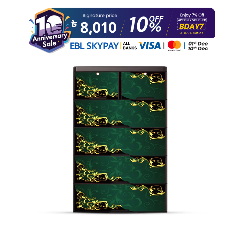 Picture of RFL Wardrobe Double 5D KD Elite - Pearl