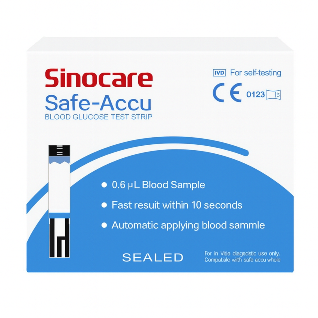 Picture of Sinocare Safe accu Test Strips 50Pcs,Blood Glucose Sugar Test