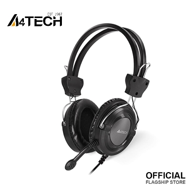 Picture of A4TECH HS-19 Headphone - Stereo Sound - Noise-cancelling Mic - 3.5mm Plug - Black