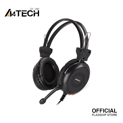 Picture of A4tech HS-30 Headphone -  Comfort-Fit - Stereo Sound - Noise-cancelling Mic - 3.5mm Plug - Black