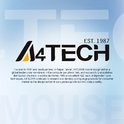 Picture of A4tech FG10 Fstyler Wireless Mouse - 2.4G Wireless Mouse - 2000 DPI - Grey/Blue/Orange