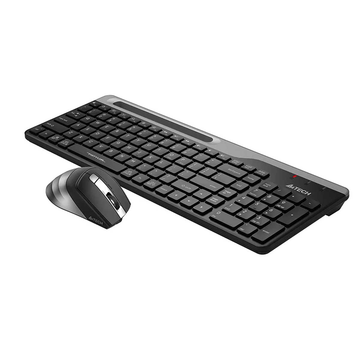 Picture of A4tech Fstyler FB2535C Multi-mode Wireless Keyboard & Mouse Combo - Bluetooth/2.4G - Ultra-Slim Keycap - Compact Size - Rechargeable Mouse - For Windows / Android / Mac / iOS - Smokey Grey