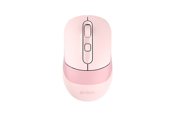 Picture of A4tech FB10CS Silent Click Multimode Rechargeable Wireless Mouse - Bluetooth + 2.4G - Connects upto 3 Devices - 1200 to 2400 DPI - Type C Charging - For PC/Laptop/Tablet/Smart TV - Stone Black/Ash Blue/Matcha Green/Baby Pink