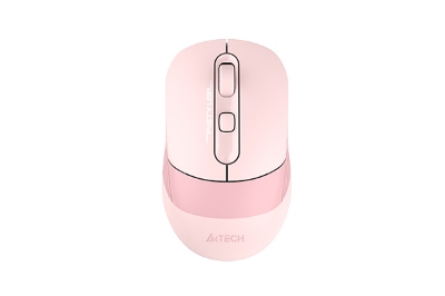 Picture of A4tech FB10CS Silent Click Multimode Rechargeable Wireless Mouse - Bluetooth + 2.4G - Connects upto 3 Devices - 1200 to 2400 DPI - Type C Charging - For PC/Laptop/Tablet/Smart TV - Stone Black/Ash Blue/Matcha Green/Baby Pink