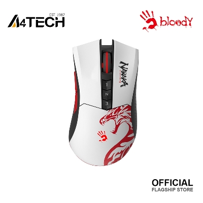 Picture of A4tech Bloody R90 Plus Naraka Edition 2.4GHz Wireless Gaming Mouse - 5-Level 5000 CPI - 60 Hours Playtime - Rechargeable Lithium Battery