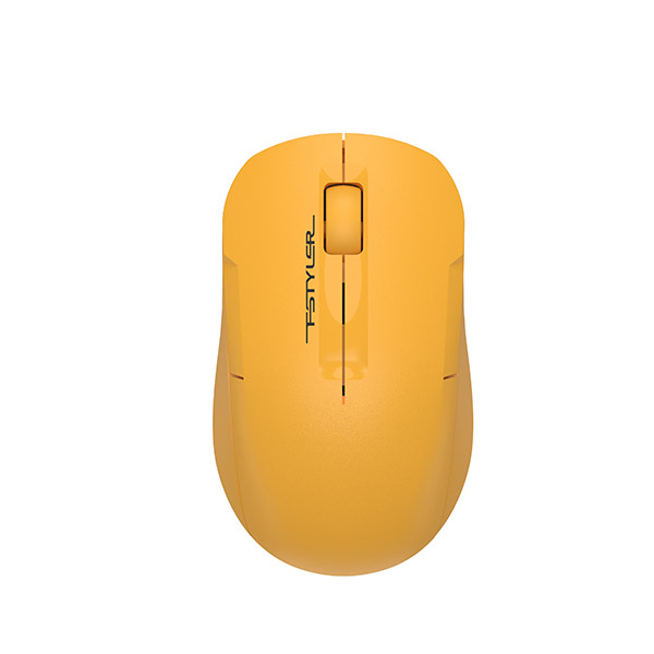 Picture of A4tech Fstyler FG15C Air2 Wireless Rechargeable Dual-Function Air Mouse - Advanced 2.4 GHz powerful wireless connection - Dual Functions [Desk + Air Mode] - Anti-Sleep Setting Mode - Rechargeable Design - Black/Yellow