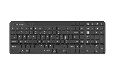 Picture of A4tech FBK27C AS Fstyler Wireless Rechargeable Keyboard - Black - Dual Connectivity Mode - Quiet Key Keyboard, Compact & Trendy - Operation Range: 5~10 m - Operating System Swap -  Wide Compatibility