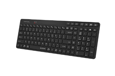 Picture of A4tech FBK27C AS Fstyler Wireless Rechargeable Keyboard - Black - Dual Connectivity Mode - Quiet Key Keyboard, Compact & Trendy - Operation Range: 5~10 m - Operating System Swap -  Wide Compatibility