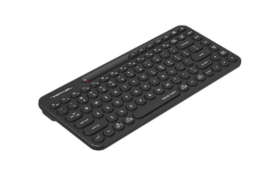 Picture of A4tech FBK36C AS Fstyler Compact Wireless Keyboard - Black - Dual Connectivity Mode  - Operating System Swap - Operation Range: 5~10 m - Quiet Key Keyboard, Compact & Trendy - Wide Compatibility