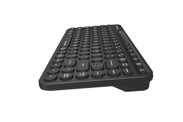 Picture of A4tech FBK36C AS Fstyler Compact Wireless Keyboard - Black - Dual Connectivity Mode  - Operating System Swap - Operation Range: 5~10 m - Quiet Key Keyboard, Compact & Trendy - Wide Compatibility