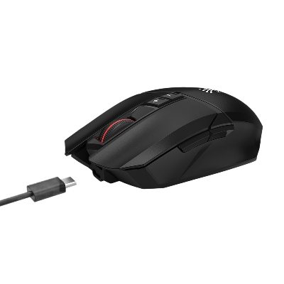 Picture of A4 TECH BLOODY R36 ULTRA STONE BLACK WAVELINK FULL SPEED DUAL MODE WIRELESS + USB TYPE C GAMING MOUSE