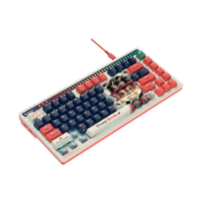 Picture of A4 TECH BLOODY AT75 NYX MIRAGE RGB ALPHA OPTICAL SWITCH VOICE-ACTIVATED LED LIGHTING BAR SAVAGE IMPACT PBT KEYCAP MECHANICAL GAMING KEYBOARD