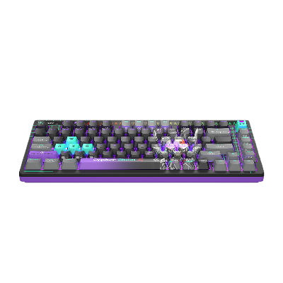 Picture of A4 TECH BLOODY AT75 CYPHER GHOST RGB ALPHA OPTICAL SWITCH VOICE-ACTIVATED LED LIGHTING BAR SAVAGE IMPACT PBT KEYCAP USB MECHANICAL GAMING KEYBOARD