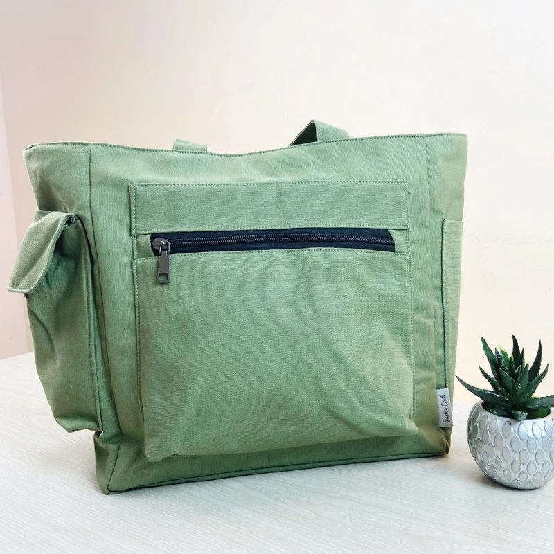 Picture of Light Green Color Large Shoulder Bag