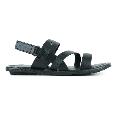 Picture of Apex Men's Black Leather Sandal
