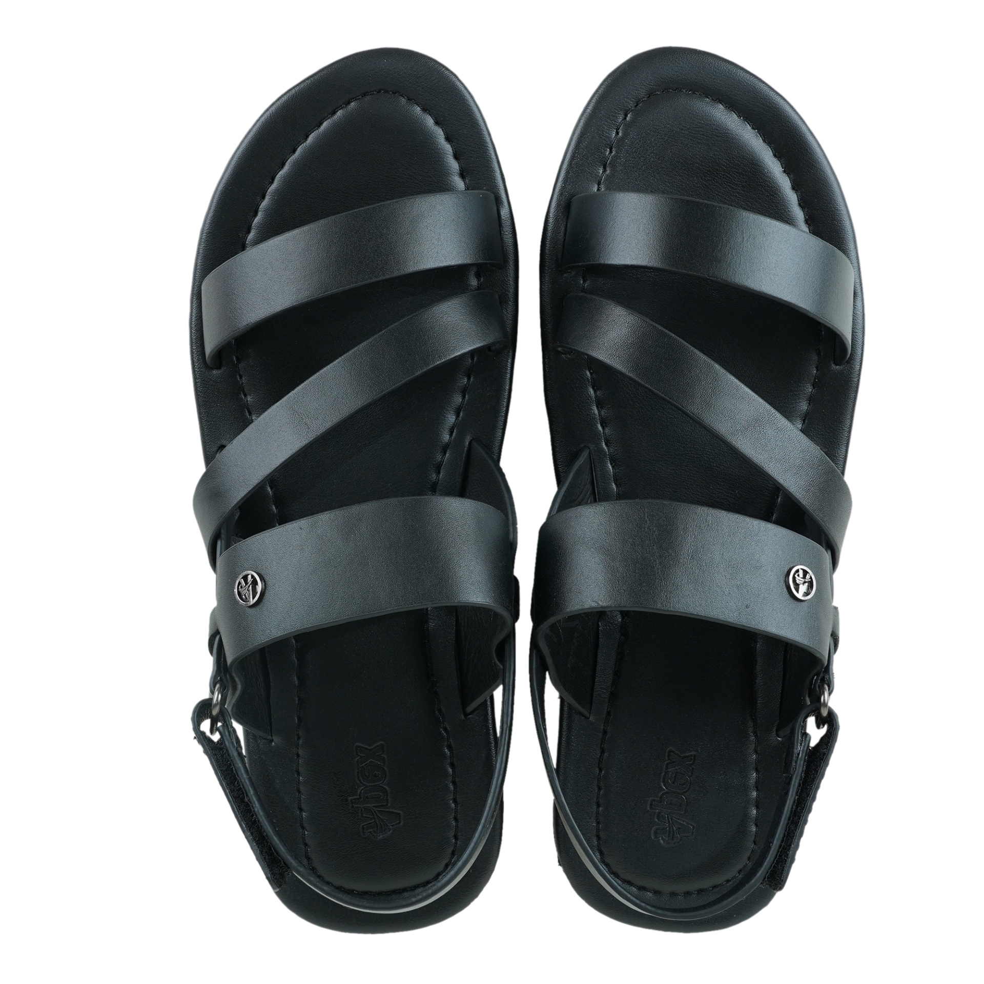 Picture of Apex Men's Black Leather Sandal