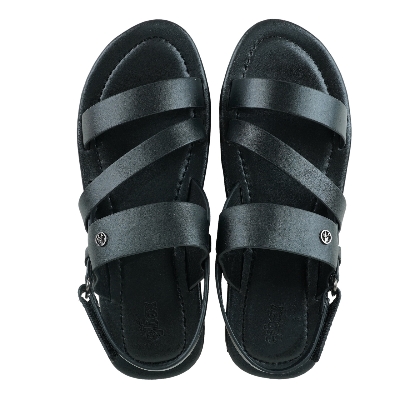 Picture of Apex Men's Black Leather Sandal