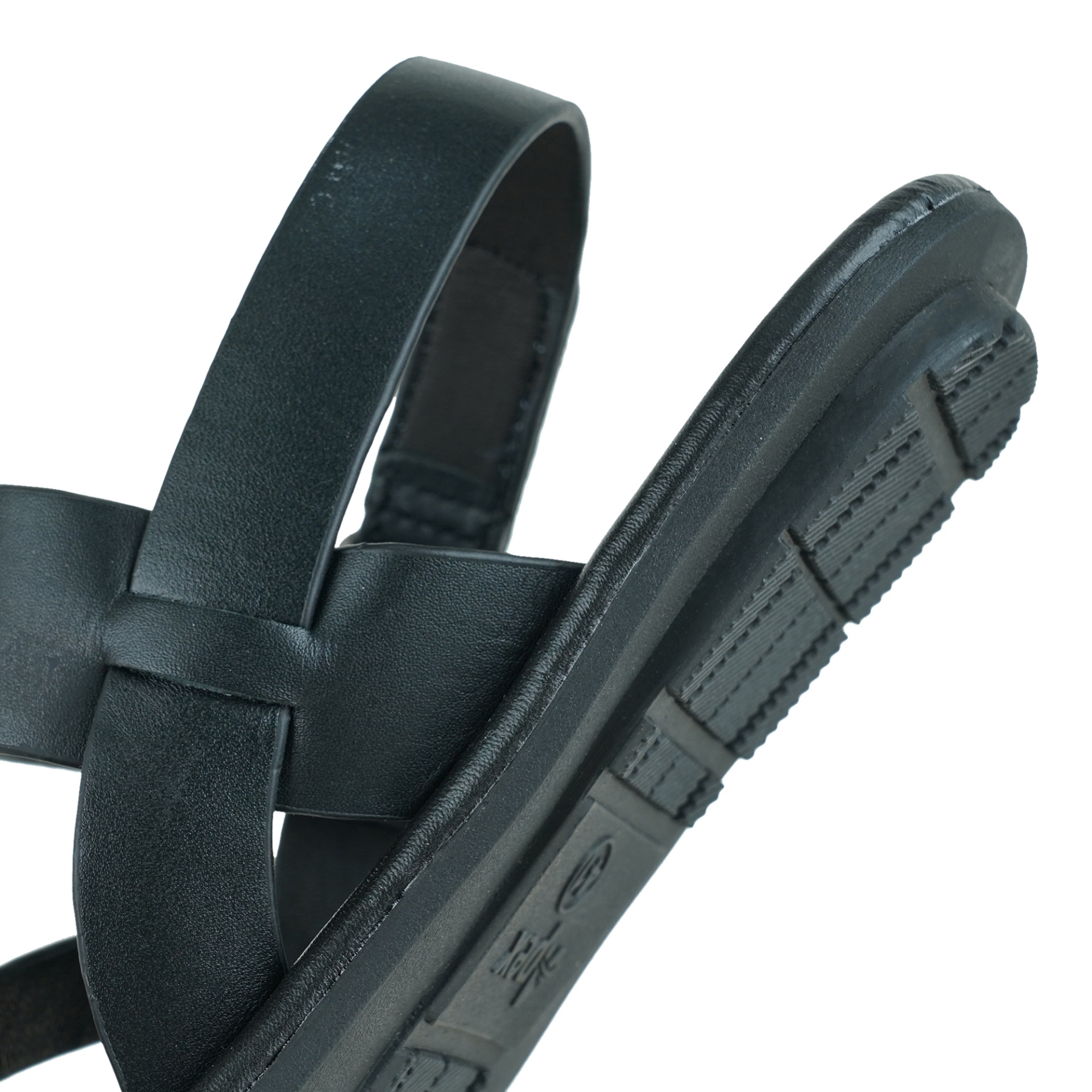 Picture of Apex Men's Black Leather Sandal