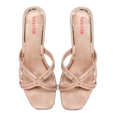 Picture of Moochie Women's Knotted Block Heel Sandal