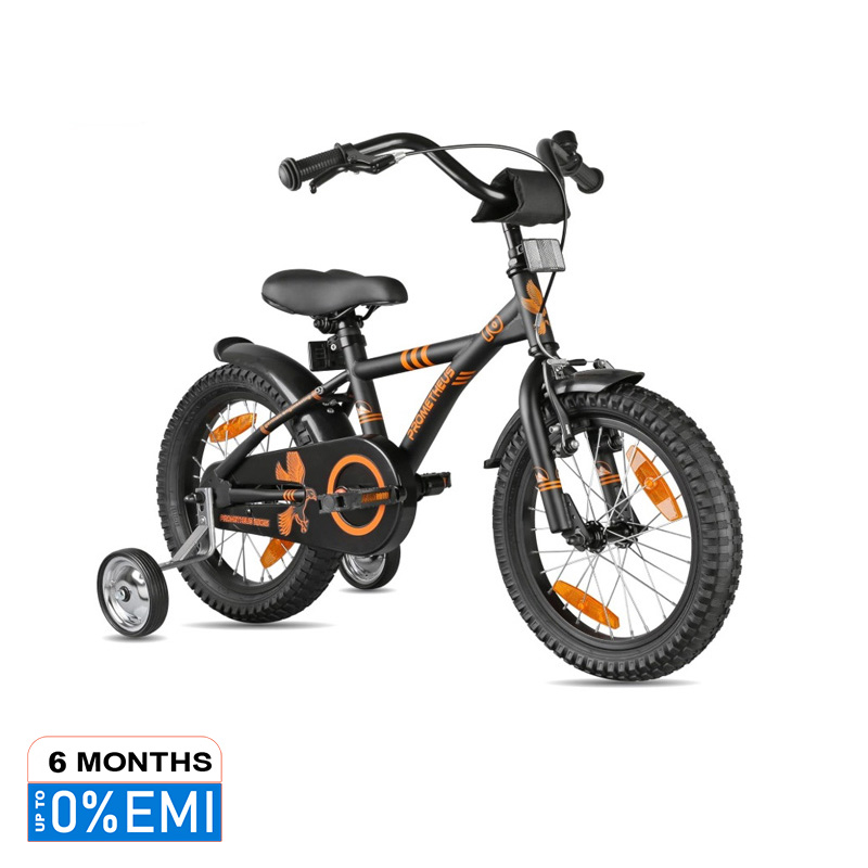 Picture of German Standard Premium Quality 16 inch Matt Black Bicycle for Kids