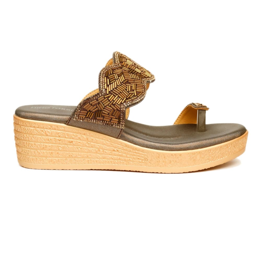 Picture of Nino Rossi Women's Toe Ring Wedge Sandal