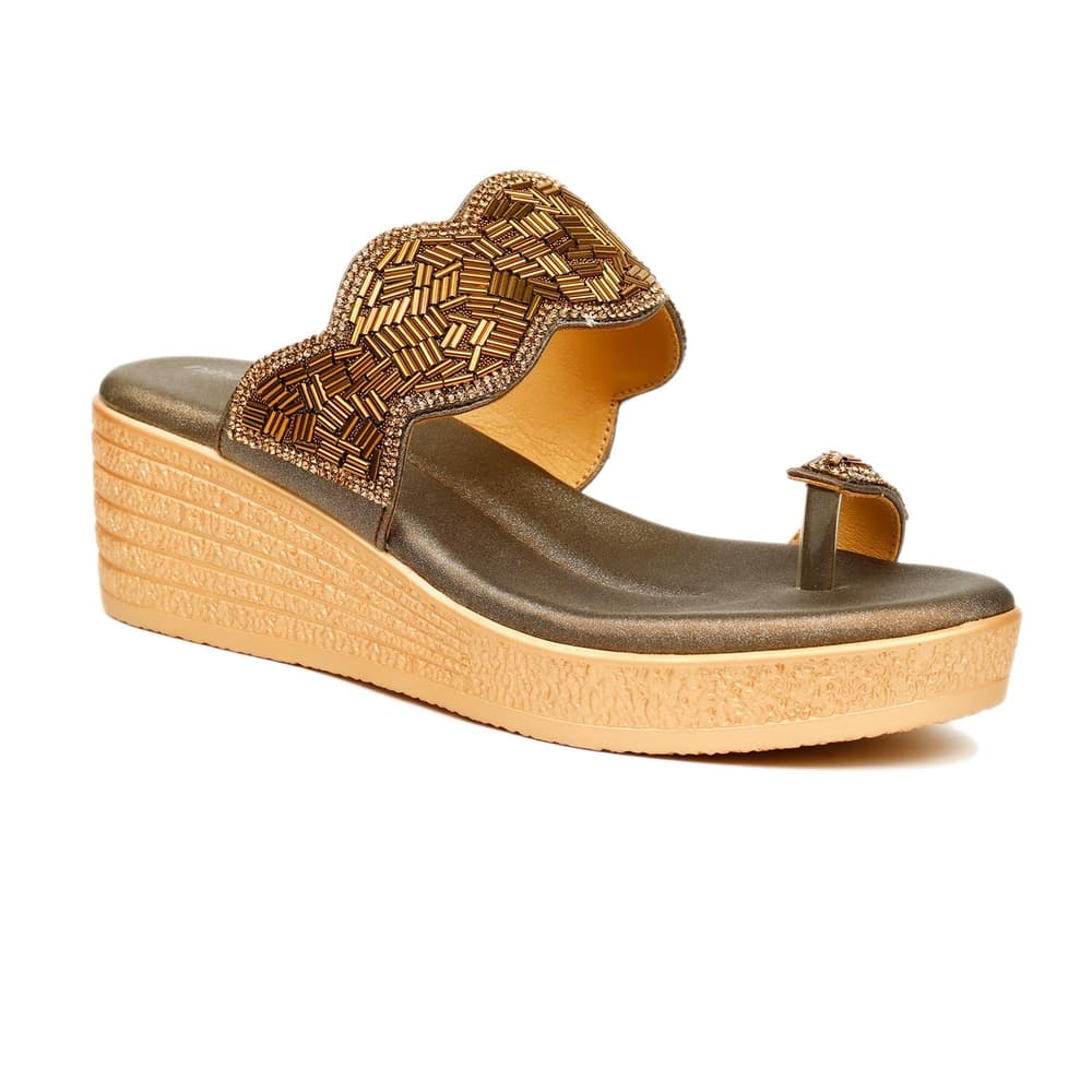 Picture of Nino Rossi Women's Toe Ring Wedge Sandal