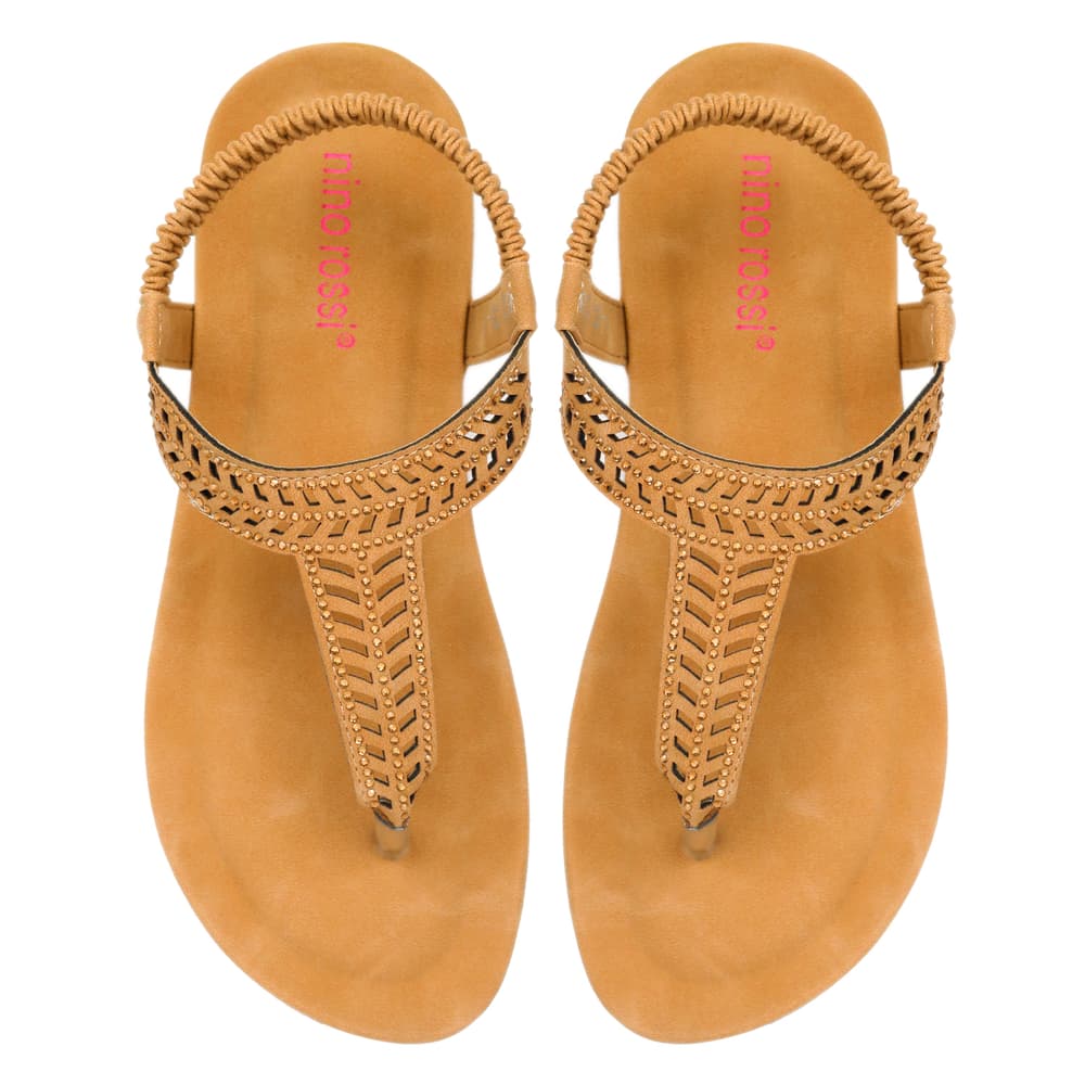 Picture of Nino Rossi Women's Two Strap Flat Sandal