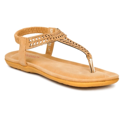 Picture of Nino Rossi Women's Two Strap Flat Sandal