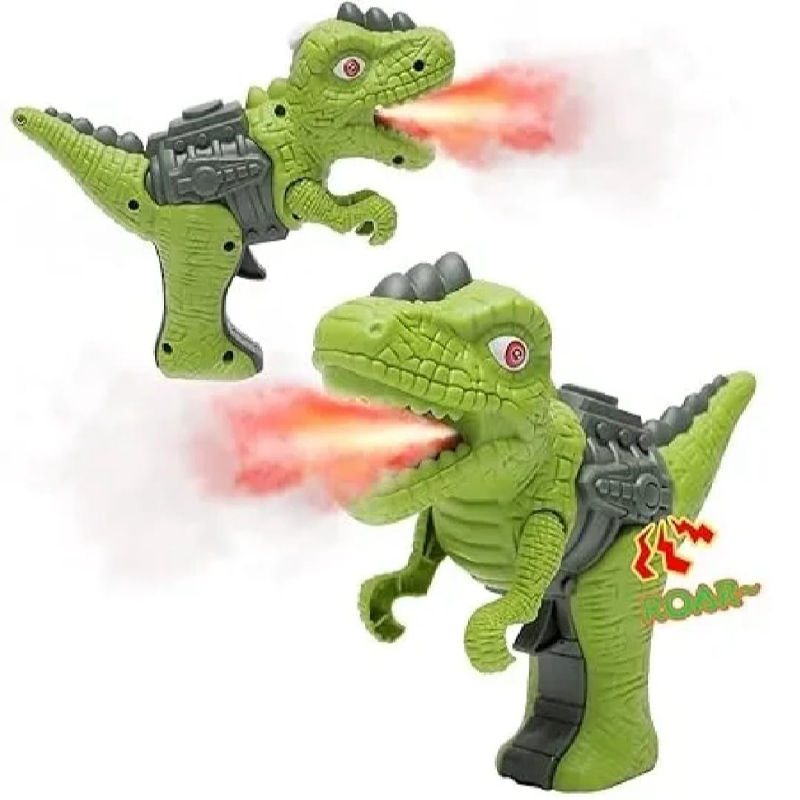 Picture of Realistic T-Rex Roar & Glow Fog Blaster – Mist-Spraying Dinosaur Toy Gun with LED Lights and Authentic Sound Effects