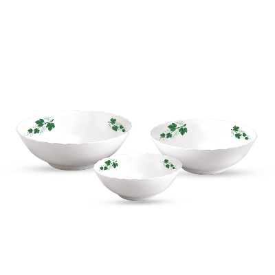 Picture of 3Pcs Wave Bowl Set-Green Classic