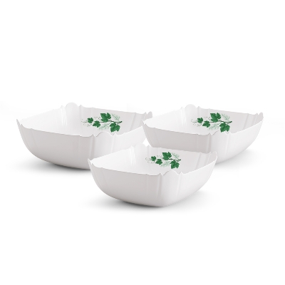 Picture of 3Pcs Square Design Bowl Set-Green Classic