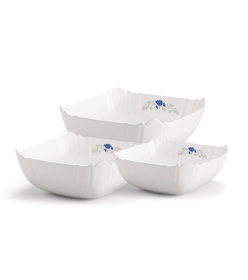 Picture of 3Pcs Square Design Bowl Set-Gardenia