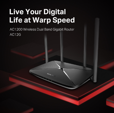 Picture of Mercusys AC12G AC1300 Wireless Dual Band Gigabit Router with MIMO