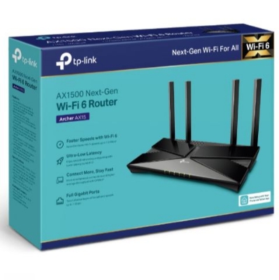 Picture of TP-Link Archer AX15 AX1500 Wi-Fi 6 Wireless Dual Band Gigabit Router OFDMA & Tether app support