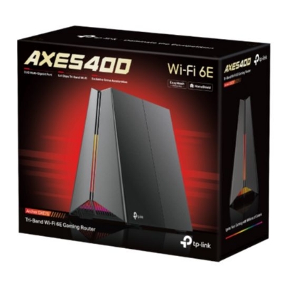 Picture of TP‑Link Archer GXE75 AX E5400 Tri‑Band Wi‑Fi 6E Gaming Router (Wi‑Fi up to 5400 Mbps, 2.5 Gbps WAN/LAN, 4× Gigabit LAN, USB 3.0, HomeShield Security, Game Panel, EasyMesh / Mesh Ready)