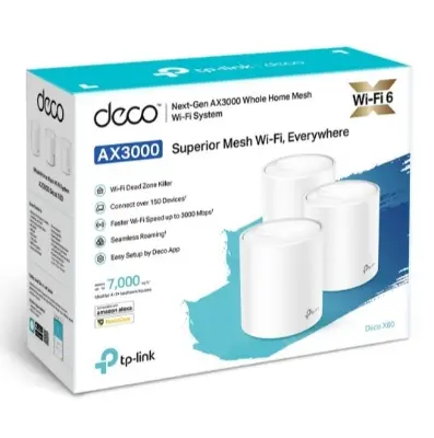 Picture of TP-Link Deco X60 AX3000 Whole Home Mesh Wi-Fi 6 System (3 Pack)