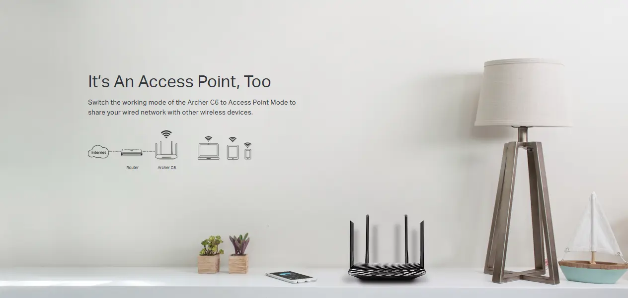 Picture of TP-Link Archer C6 v2 AC1200 Mesh Wi-Fi Gigabit Router