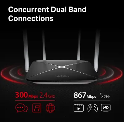 Picture of MERCUSYS AC12 AC1200 Dual-Band Wi-Fi Router