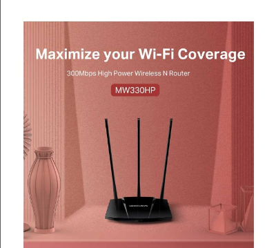 Picture of MERCUSYS MW330HP 300Mbps High Power Wireless N Router (3 Antenna)