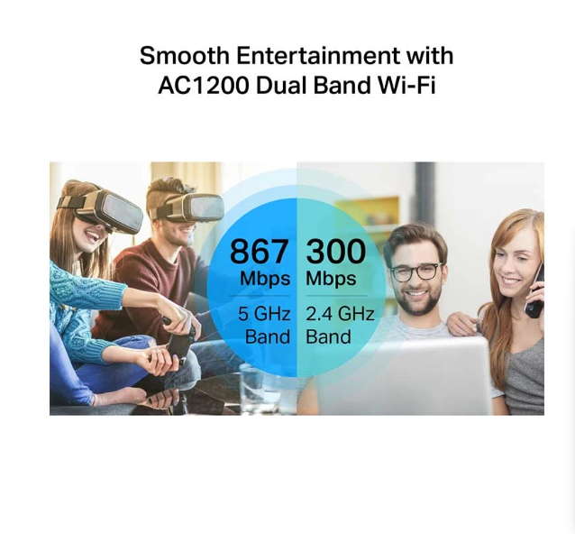 Picture of TP-Link Archer C6 V6.0 AC1200 Mbps Gigabit Dual-Band Wi-Fi 5 Router