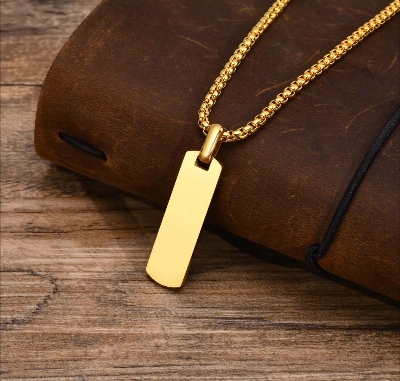 Picture of Fashionable Boys Pendant and Bar Necklace for Man