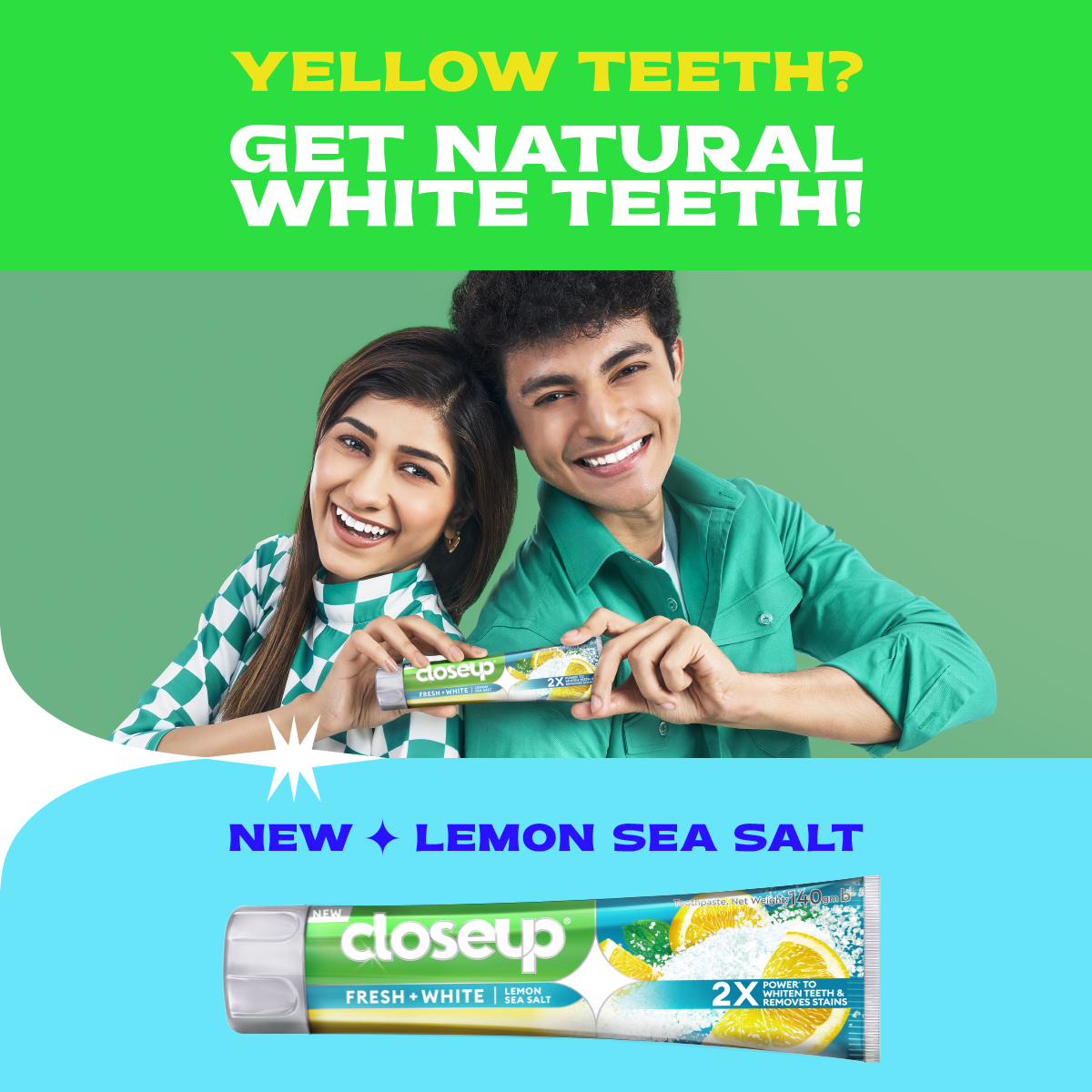 Picture of Closeup Toothpaste Lemon Sea Salt 140g
