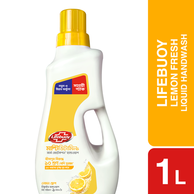 Picture of Lifebuoy Handwash (Soap) Lemon Fresh Bottle 1L