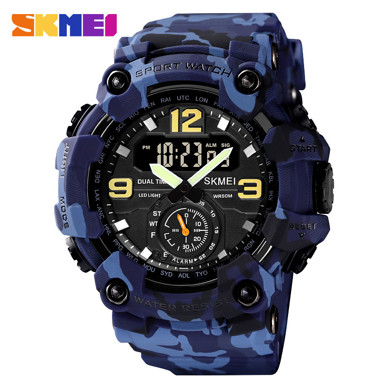 Picture of Skmei new multi-functional sports double display Waterproof watch