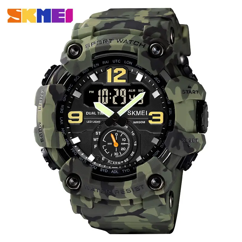 Picture of Skmei new multi-functional sports double display Waterproof watch